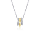 Two-tone Tube Charm on Chain N