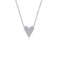 Pave Heart Necklace