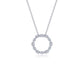 Open Circle Necklace 1.45 CTW