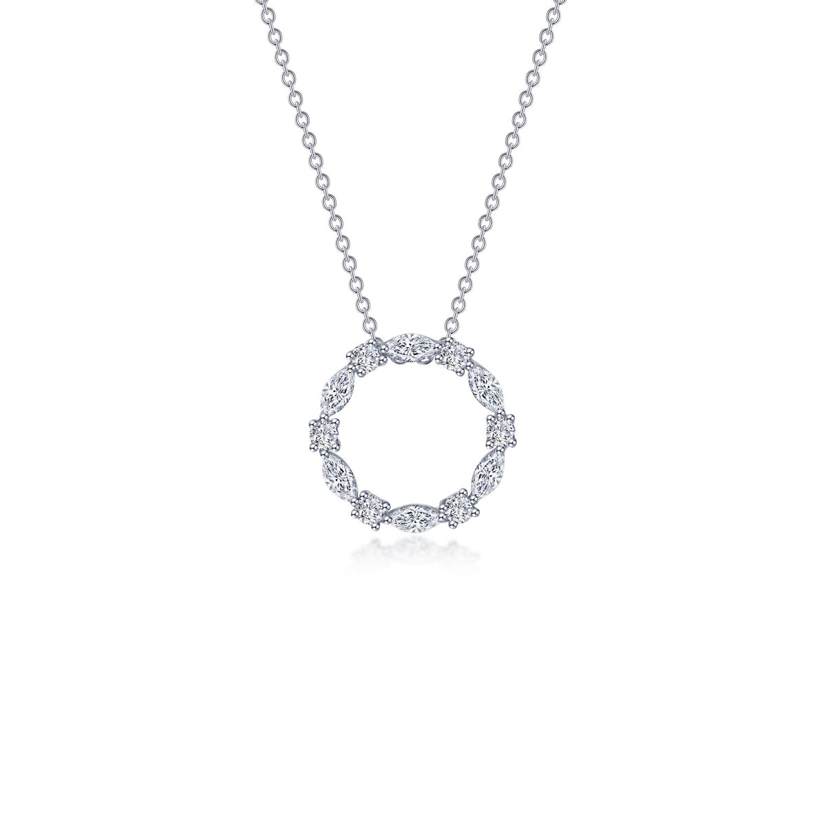 Open Circle Necklace 1.45 CTW