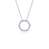 Open Circle Necklace 1.45 CTW