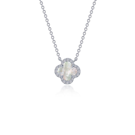 0.49 CTW Halo Necklace