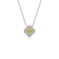 0.65 CTW Halo Necklace