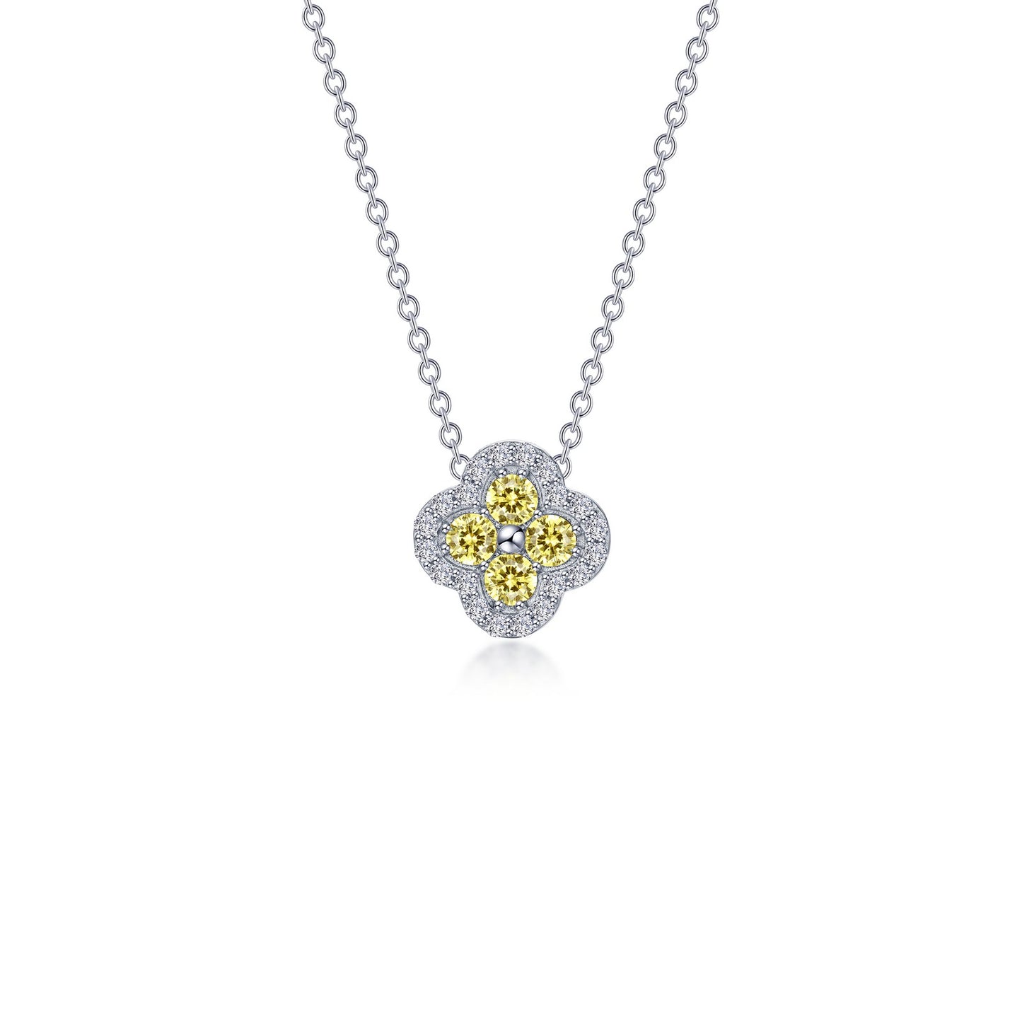 0.65 CTW Halo Necklace