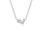 1.61 CTW Three-Stone Necklace