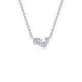 1.61 CTW Three-Stone Necklace