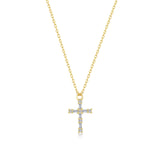 Eden Baguette Cross Necklace