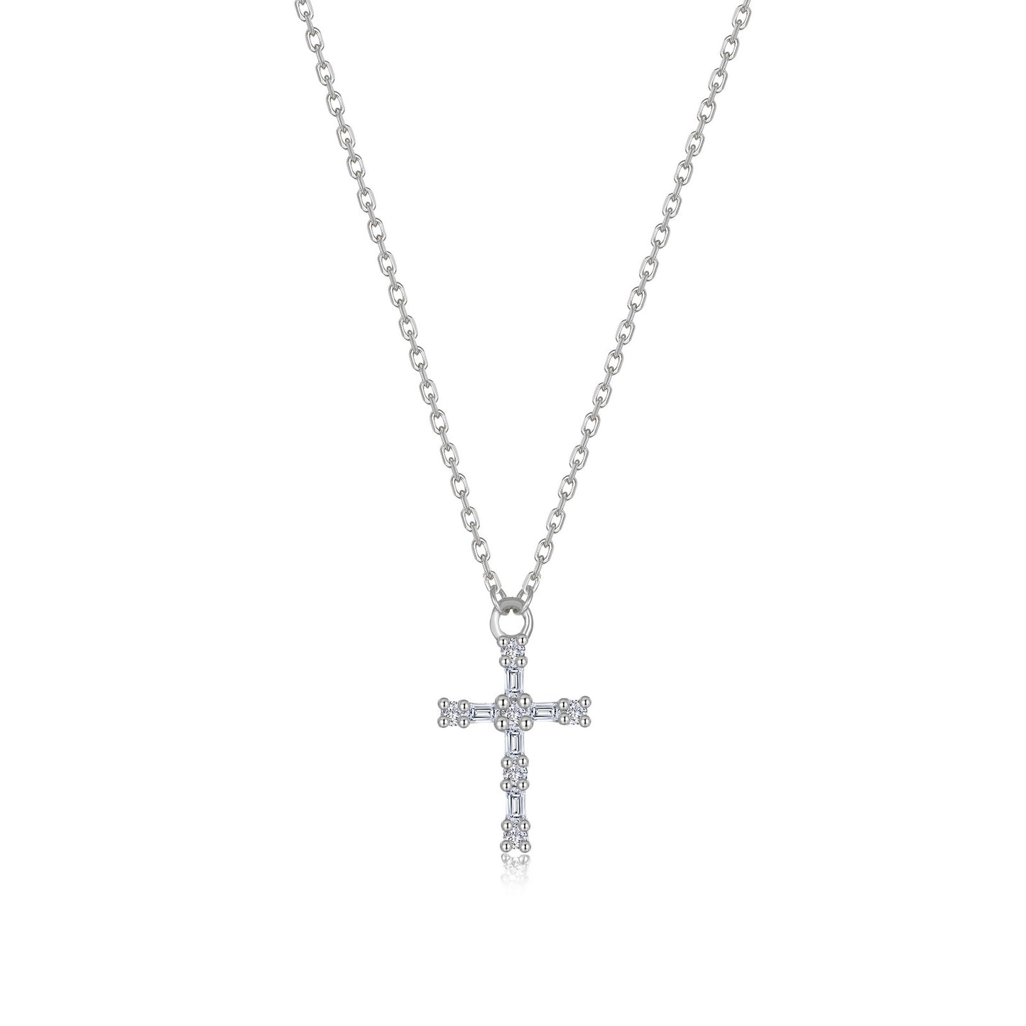 Eden Baguette Cross Necklace