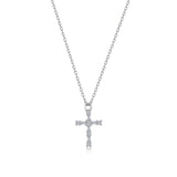 Eden Baguette Cross Necklace