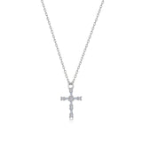 Eden Baguette Cross Necklace