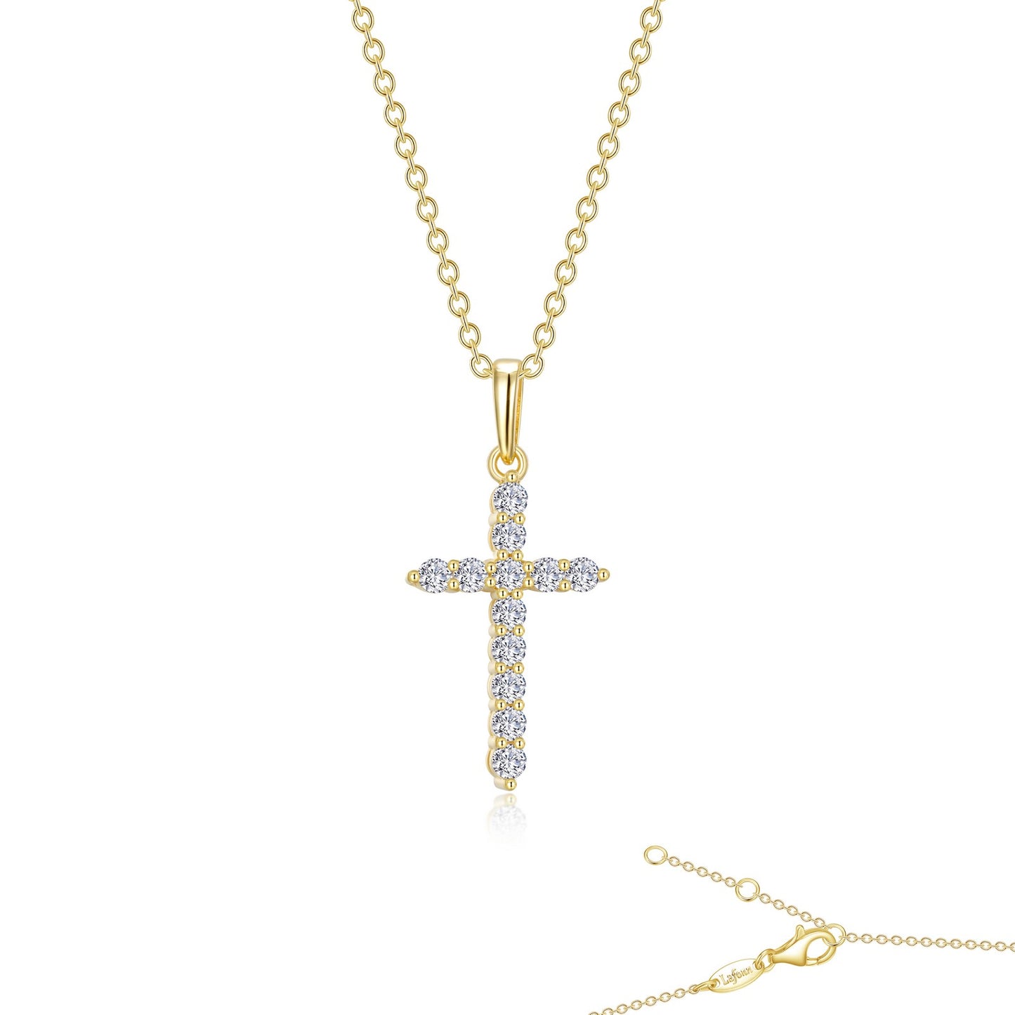 0.36 CTW Cross Pendant Necklac