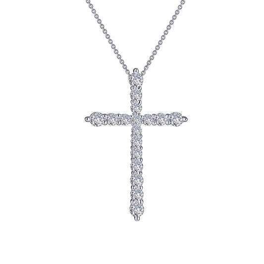 Cross Pendant Necklace 1.06 CTW