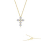 1.02 CTW Cross Pendant Necklac
