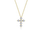 1.02 CTW Cross Pendant Necklac