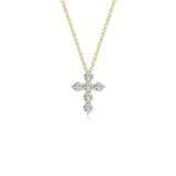 1.02 CTW Cross Pendant Necklac