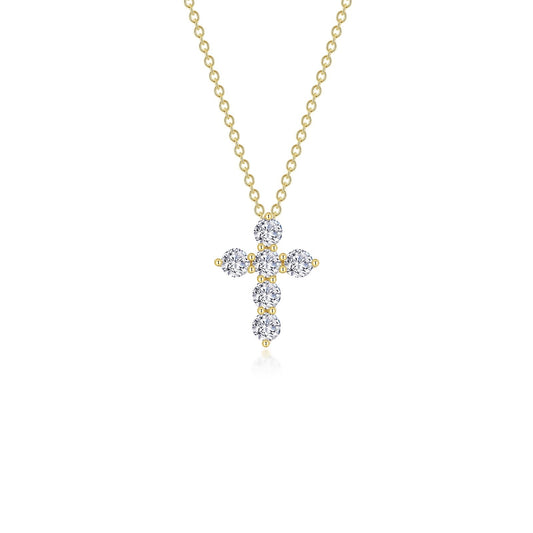 1.02 CTW Cross Pendant Necklac