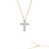 1.02 CTW Cross Pendant Necklac