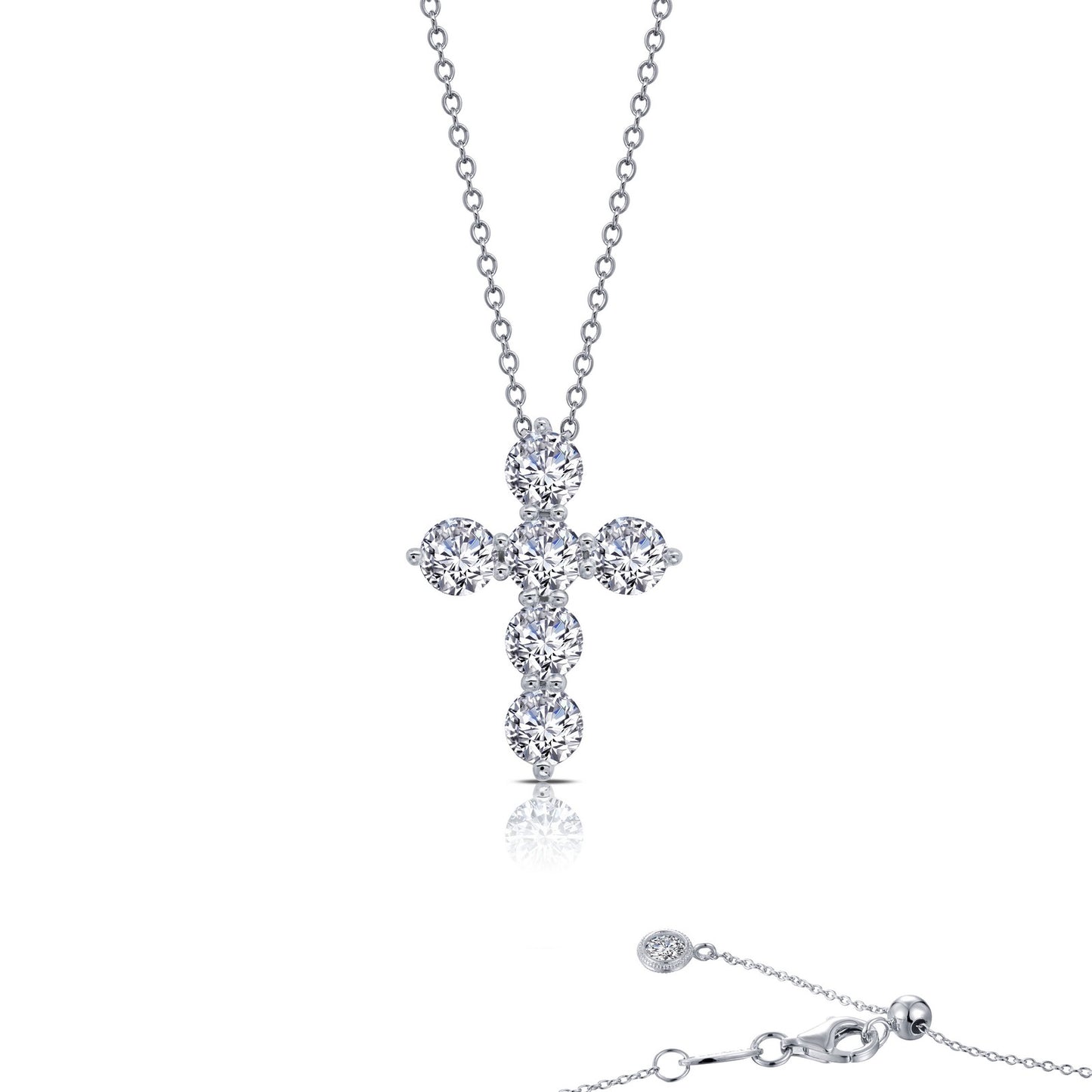 1.02 CTW Cross Pendant Necklac