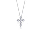 1.02 CTW Cross Pendant Necklac