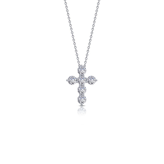 1.02 CTW Cross Pendant Necklac