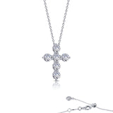 1.02 CTW Cross Pendant Necklac