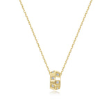 S/SILVER GOLD PLATED SIMULATED