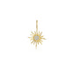 Gold Tone Golden Sun Pendant