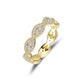 Stackable Wave Eternity Band