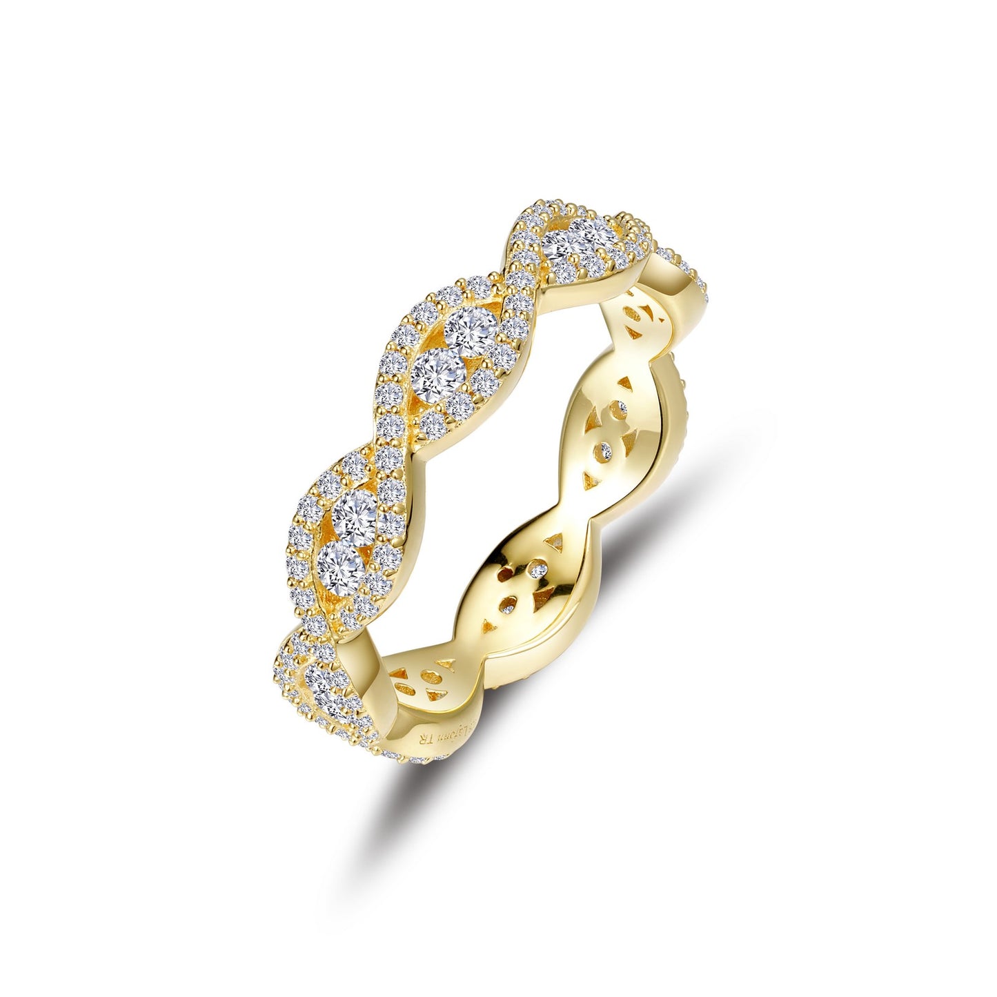 Stackable Wave Eternity Band