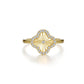 Golden Clover Ring