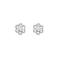 S/S WHITE TOPAZ FLOWER    EARR