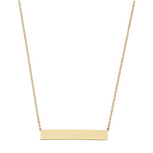 14K Bar Necklace