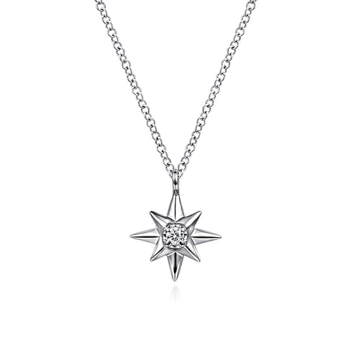 Gabriel & Co. Diamond Star Necklace