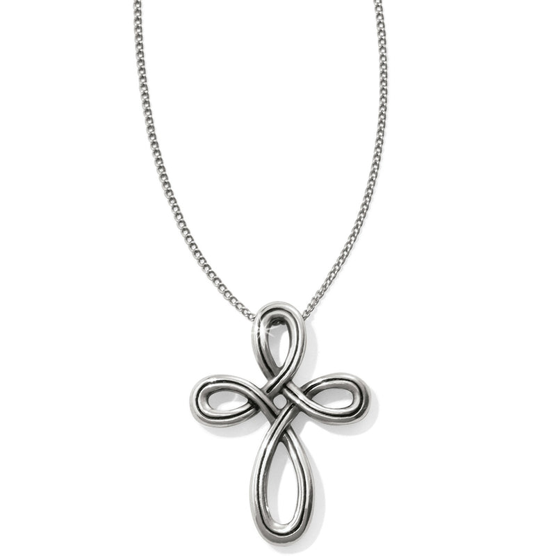 Interlock Petite Cross Necklace