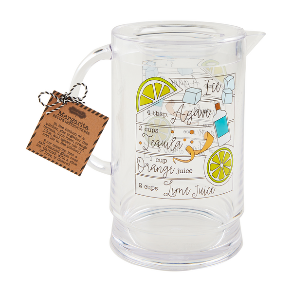 Mud Pie Acrylic Margarita Pitcher