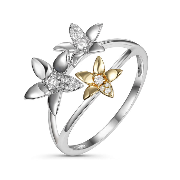 Diamond Flower Ring