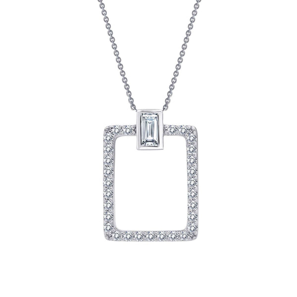 Open Rectangular Necklace