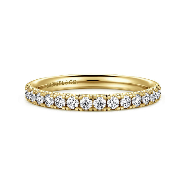 14K Yellow Gold Diamond Matching Wedding Band