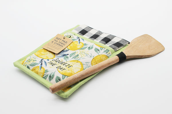 Lemons Hot Pad & Towel Set