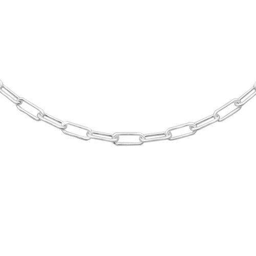 24" 3.5mm Oval Sterling Link Chain