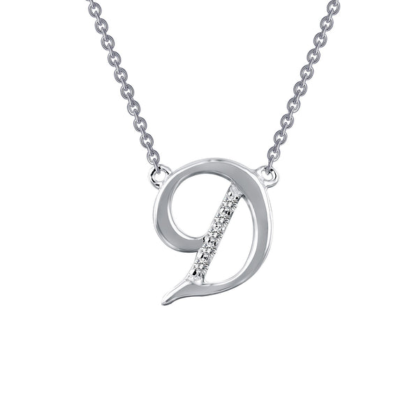 D Initial Necklace