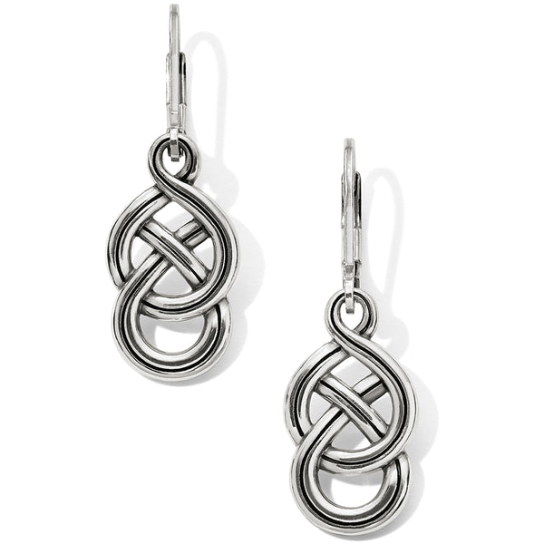 Brighton Interlok Braid Petite Leaverback Earrings