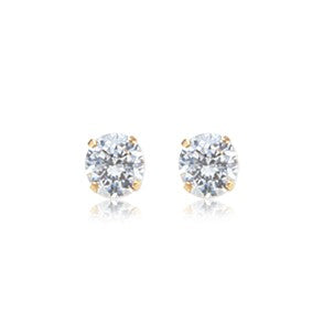 14K 1.0Ct Cz Stud Earrings