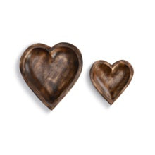 Small Wooden Heart Bowl