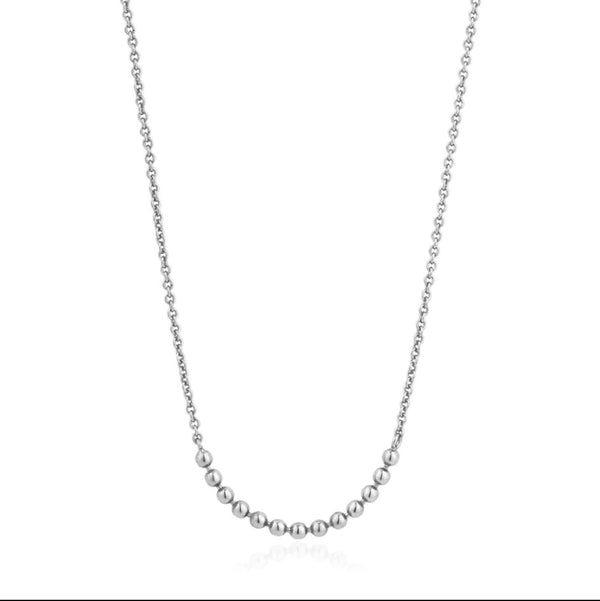 Sterling Silver Modern Multiple Balls Necklace - Ania Haie