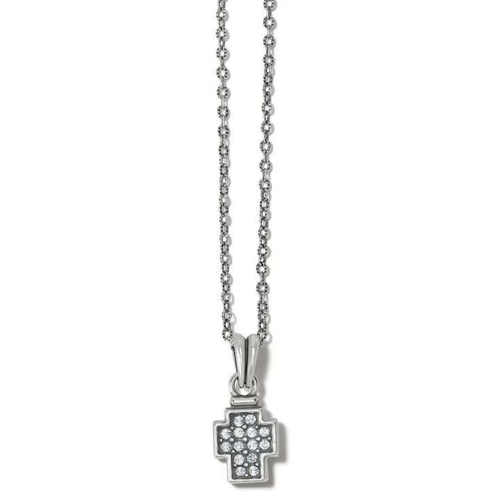 Brighton Meridian Zenith Silver Cross Necklace