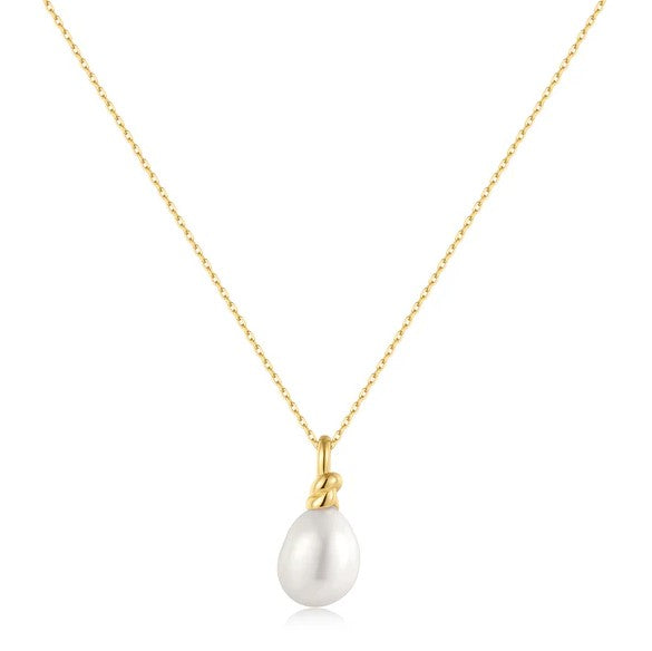 GoldToned Freshwater Pearl Pendant Necklace