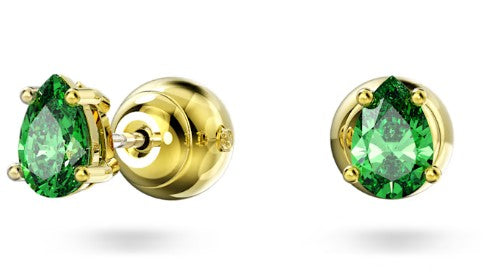 Swarovski Stilla Stud Earrings in Green