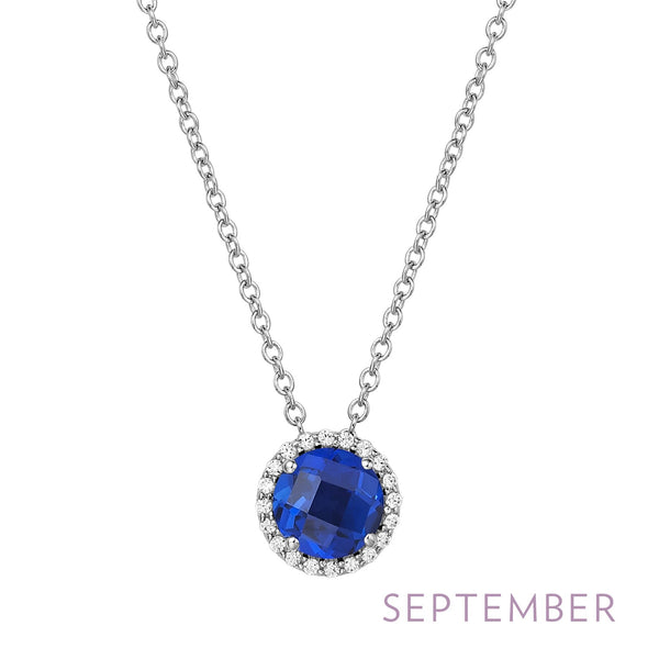 Lafonn Lab Grown Sapphire Birthstone Necklace