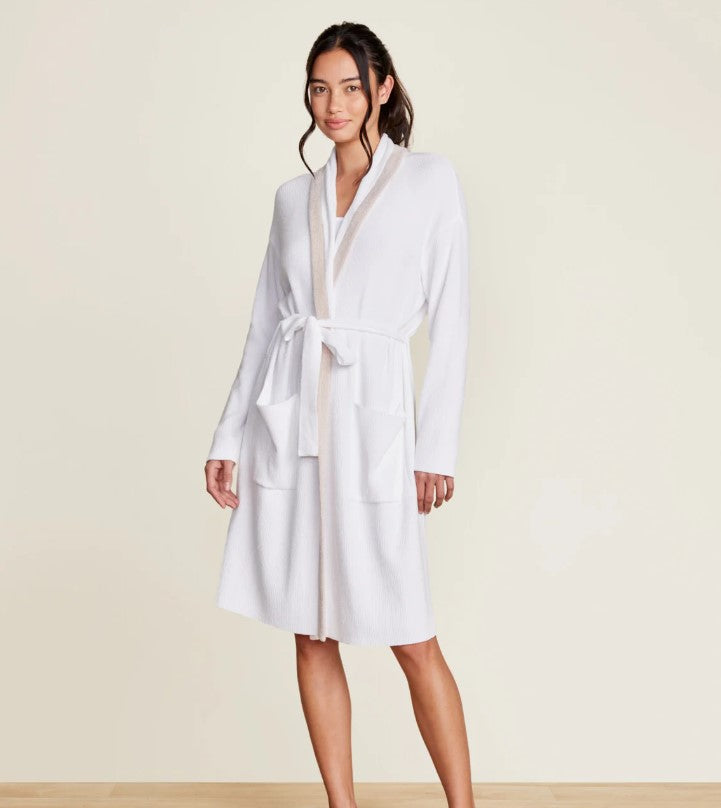 Cozy Chic Ultra Lite Ribbed Short Robe - Barefoot Dreams